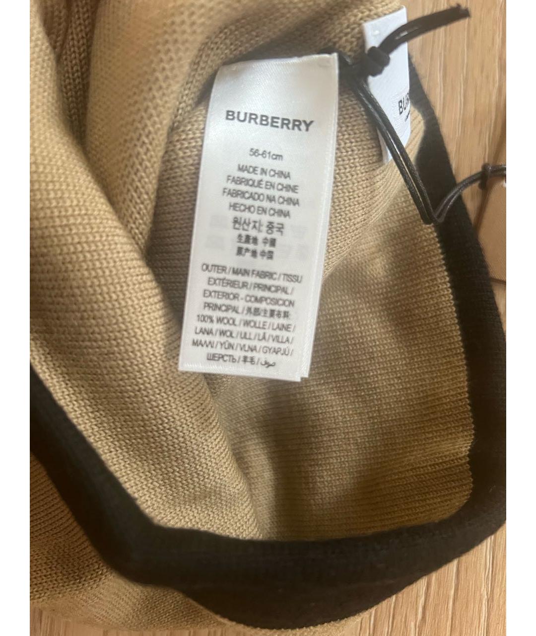 BURBERRY Шерстяная шапка, фото 3