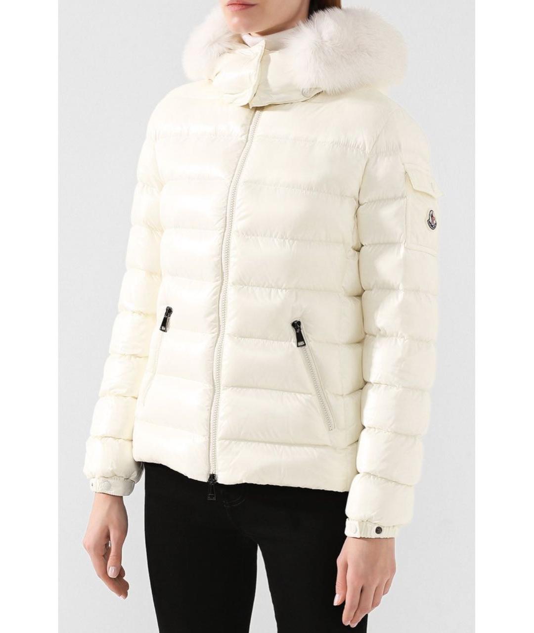 MONCLER Белый пуховик, фото 3