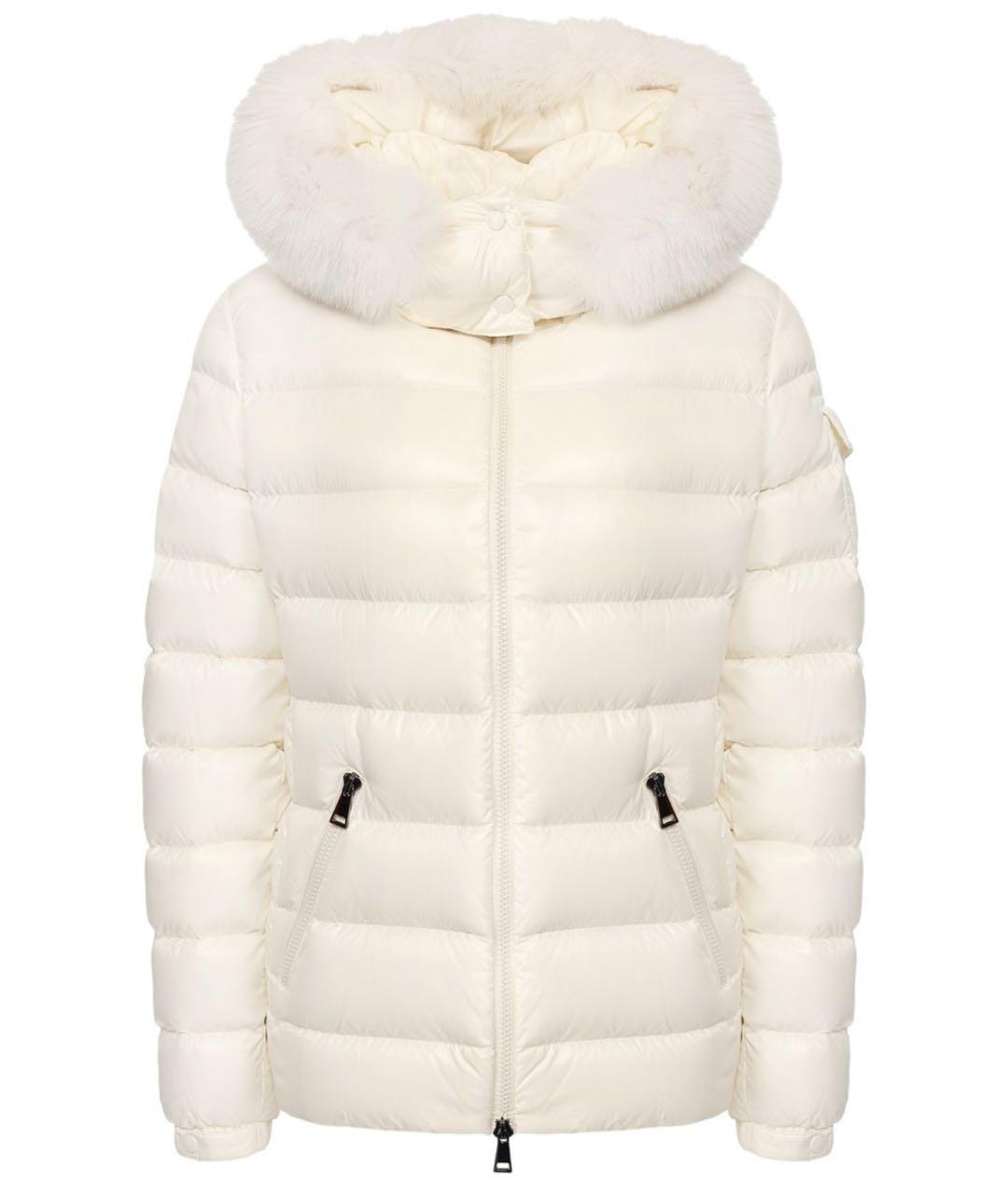 MONCLER Белый пуховик, фото 1