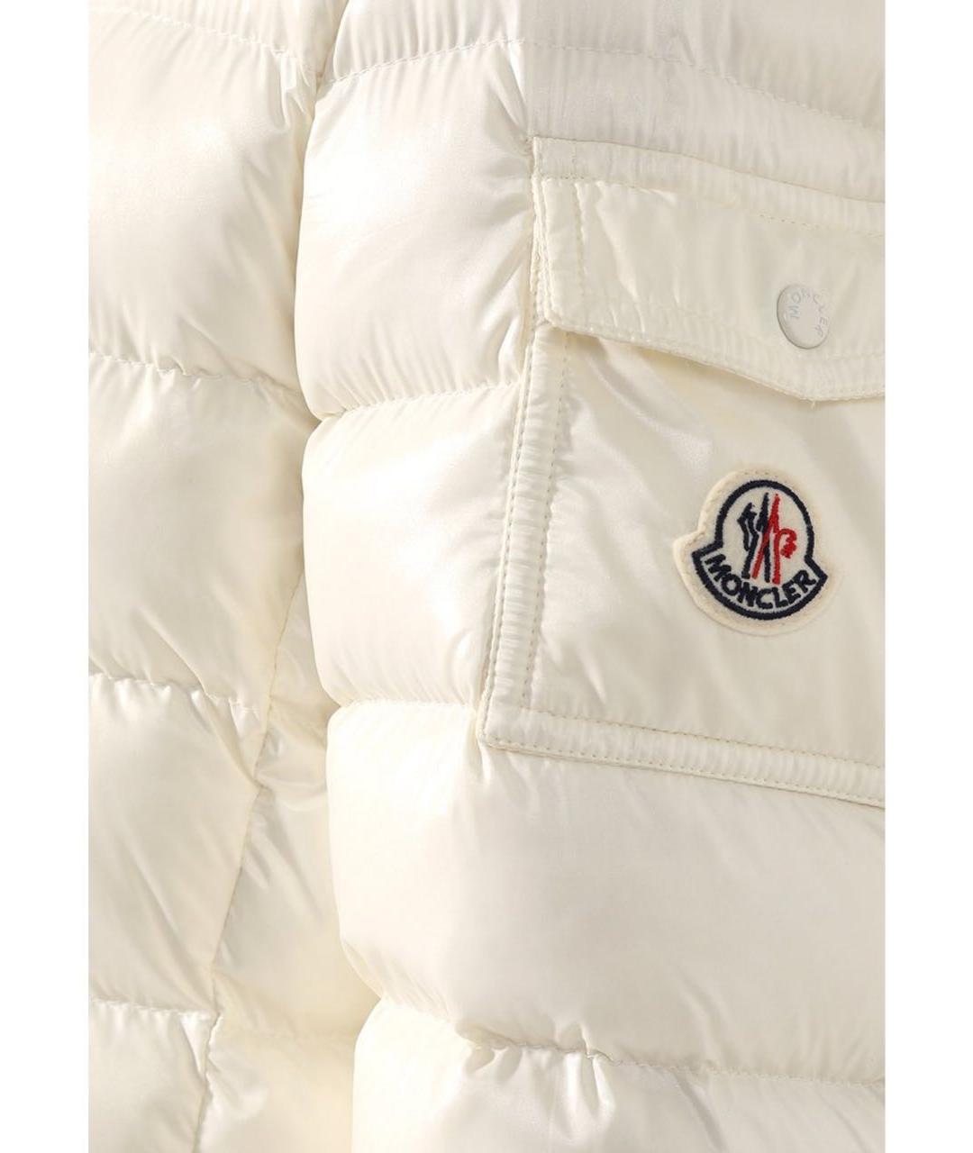 MONCLER Белый пуховик, фото 5