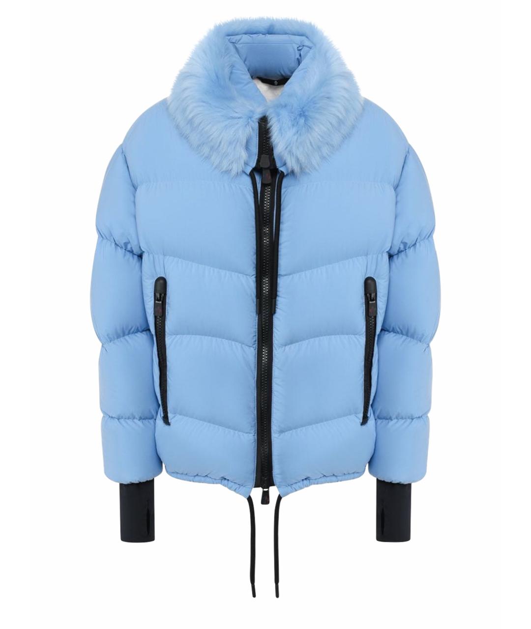 MONCLER Голубой пуховик, фото 1