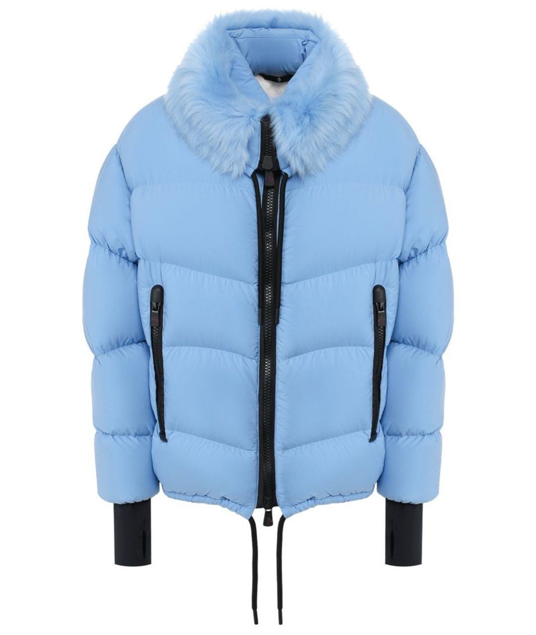 MONCLER Голубой пуховик, фото 9