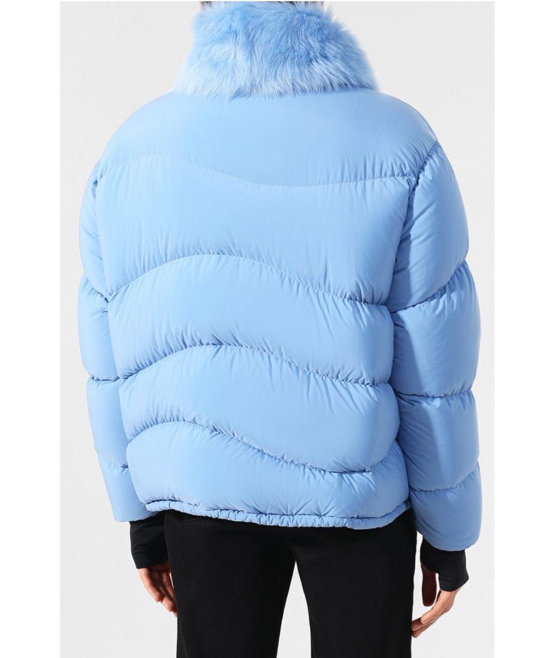 MONCLER Голубой пуховик, фото 4