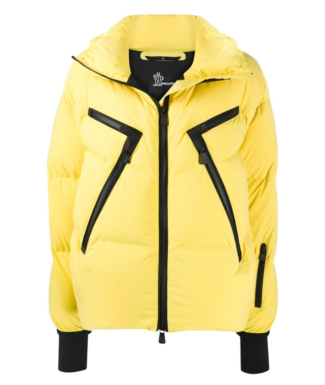 MONCLER Желтый пуховик, фото 7