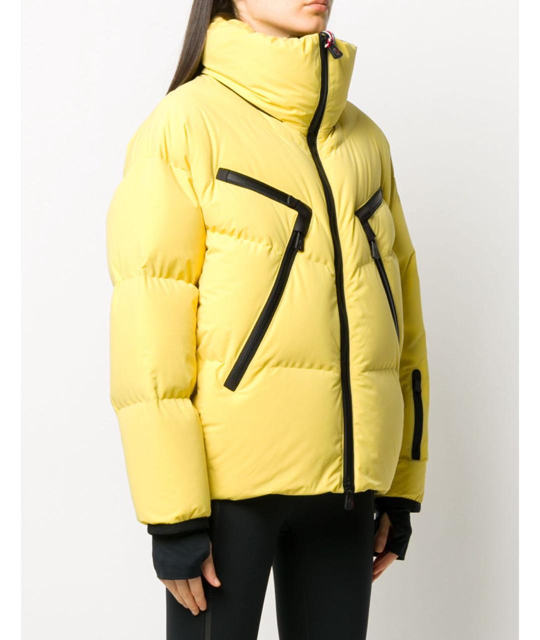 MONCLER Желтый пуховик, фото 3