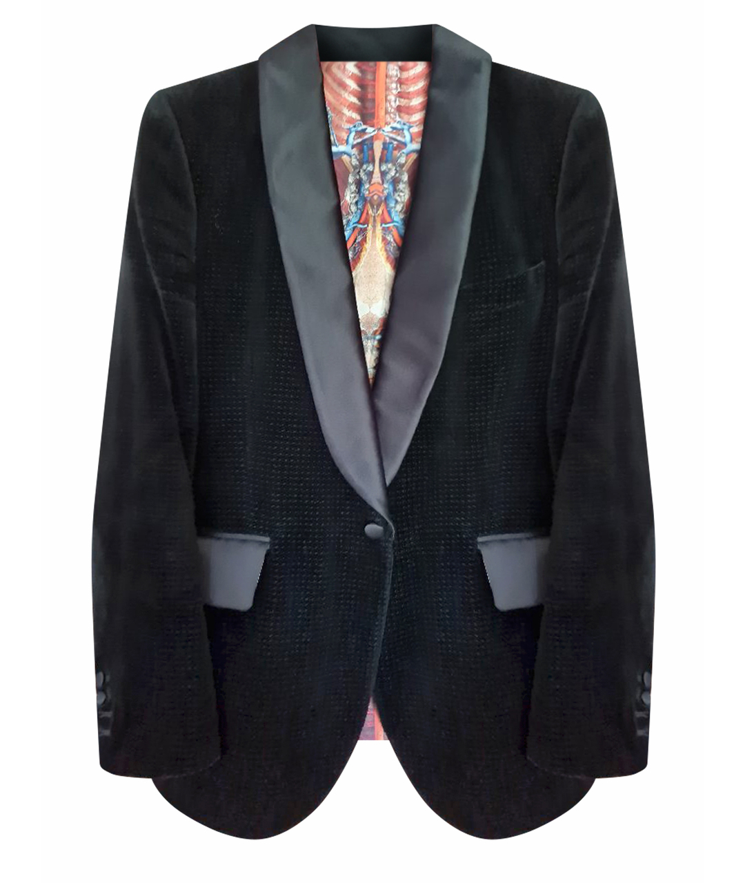 CHRISTIAN LACROIX VINTAGE Черный бархатный пиджак, фото 1