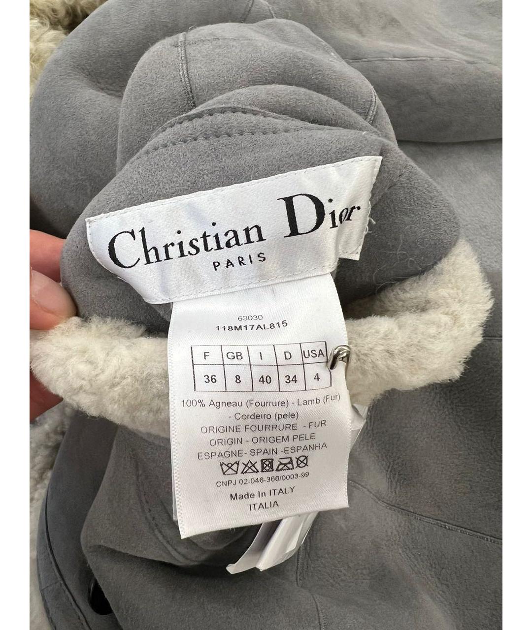 CHRISTIAN DIOR Кожаная дубленка, фото 3