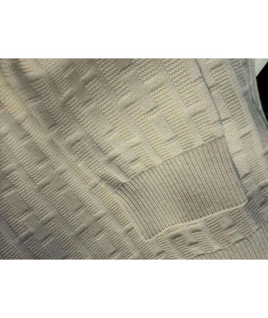 HERMES Бежевый шерстяной костюм с брюками, фото 5