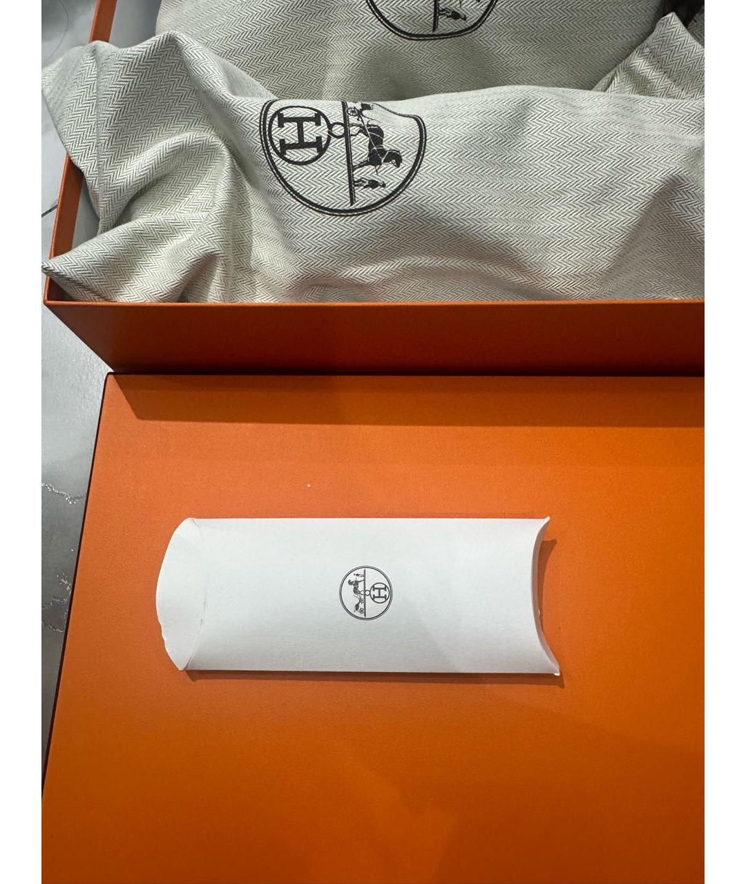HERMES Белые кожаные лоферы, фото 4