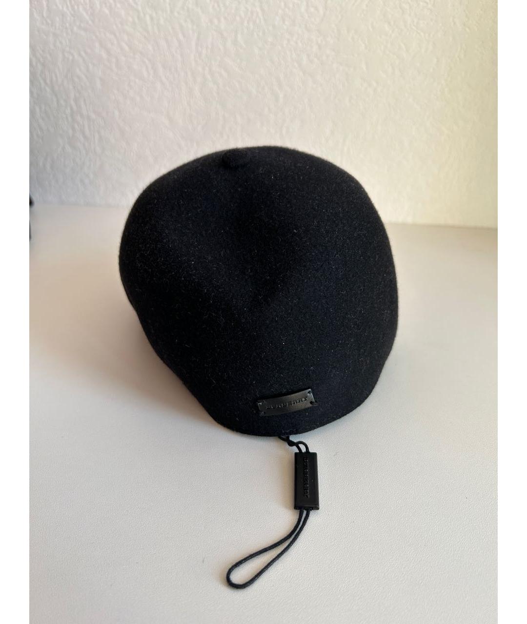 BURBERRY Черная шерстяная кепка, фото 3