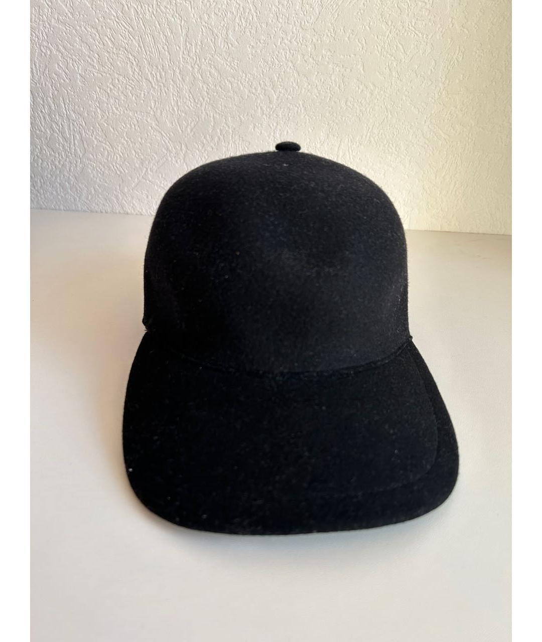 BURBERRY Черная шерстяная кепка, фото 6