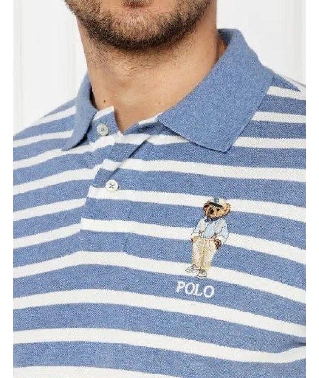 POLO RALPH LAUREN Хлопковое поло с коротким рукавом, фото 2