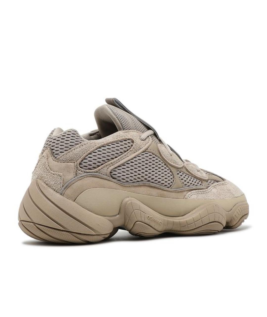 ADIDAS YEEZY Бежевые замшевые кроссовки, фото 3
