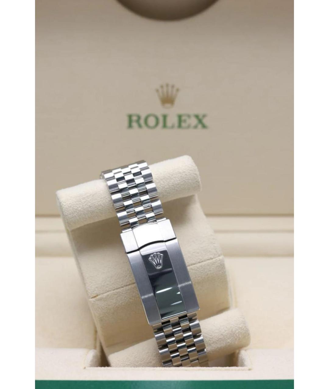 ROLEX Зеленые часы из белого золота, фото 4