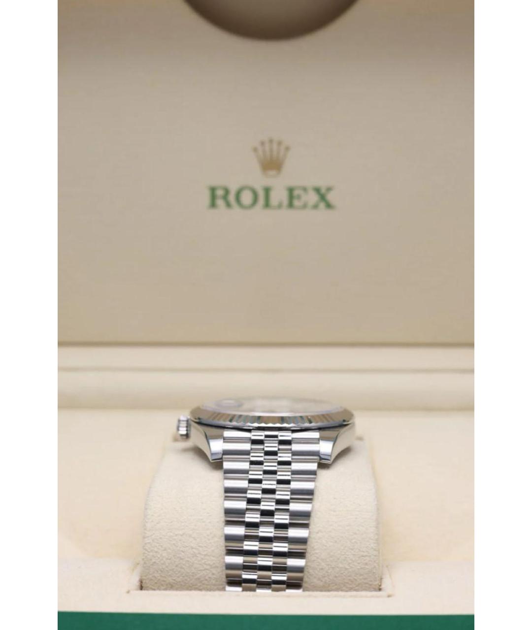 ROLEX Зеленые часы из белого золота, фото 3