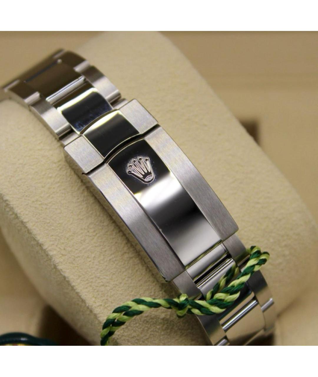 ROLEX Зеленые часы из золота и стали, фото 5