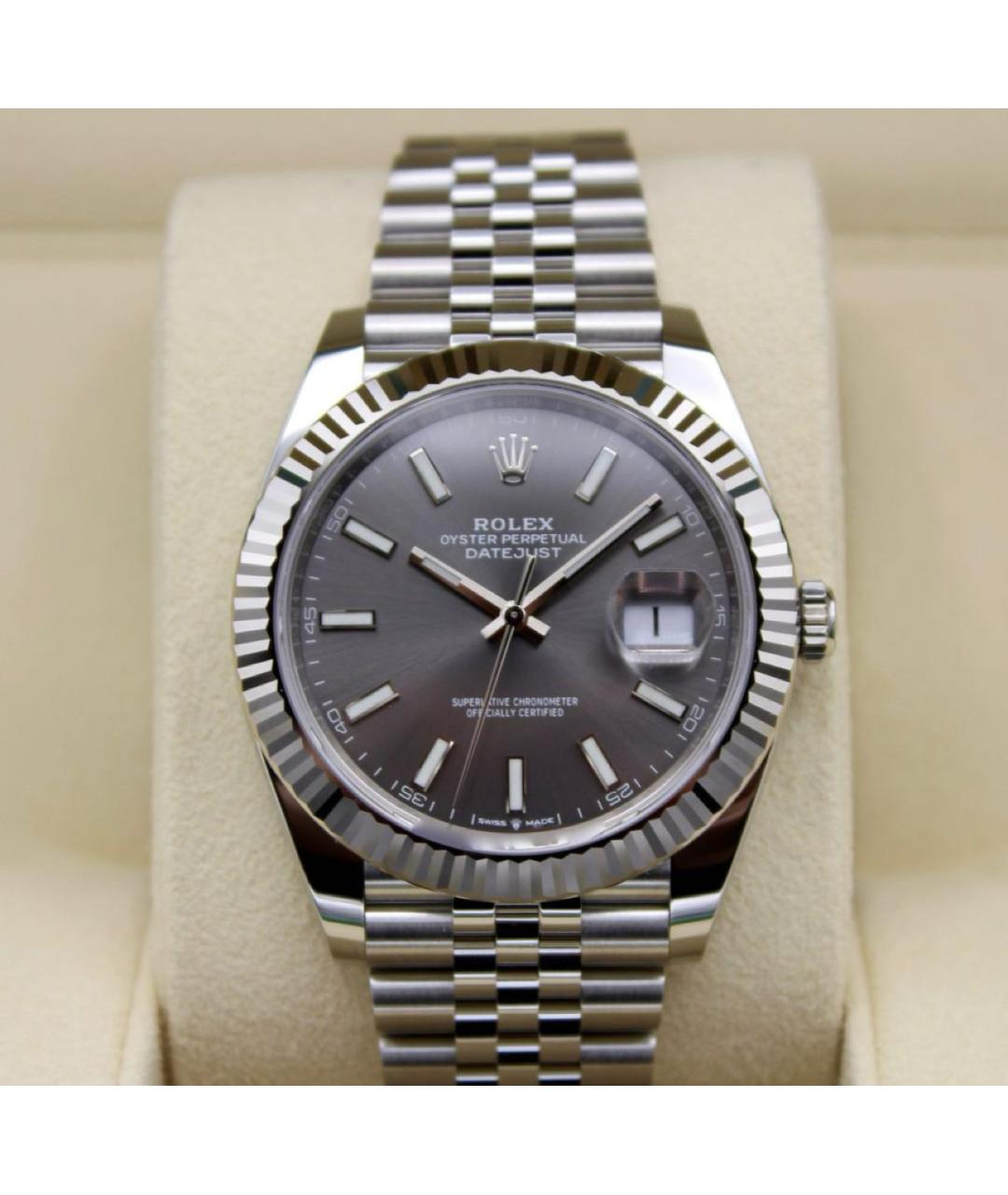 ROLEX Серебряные часы из белого золота, фото 3