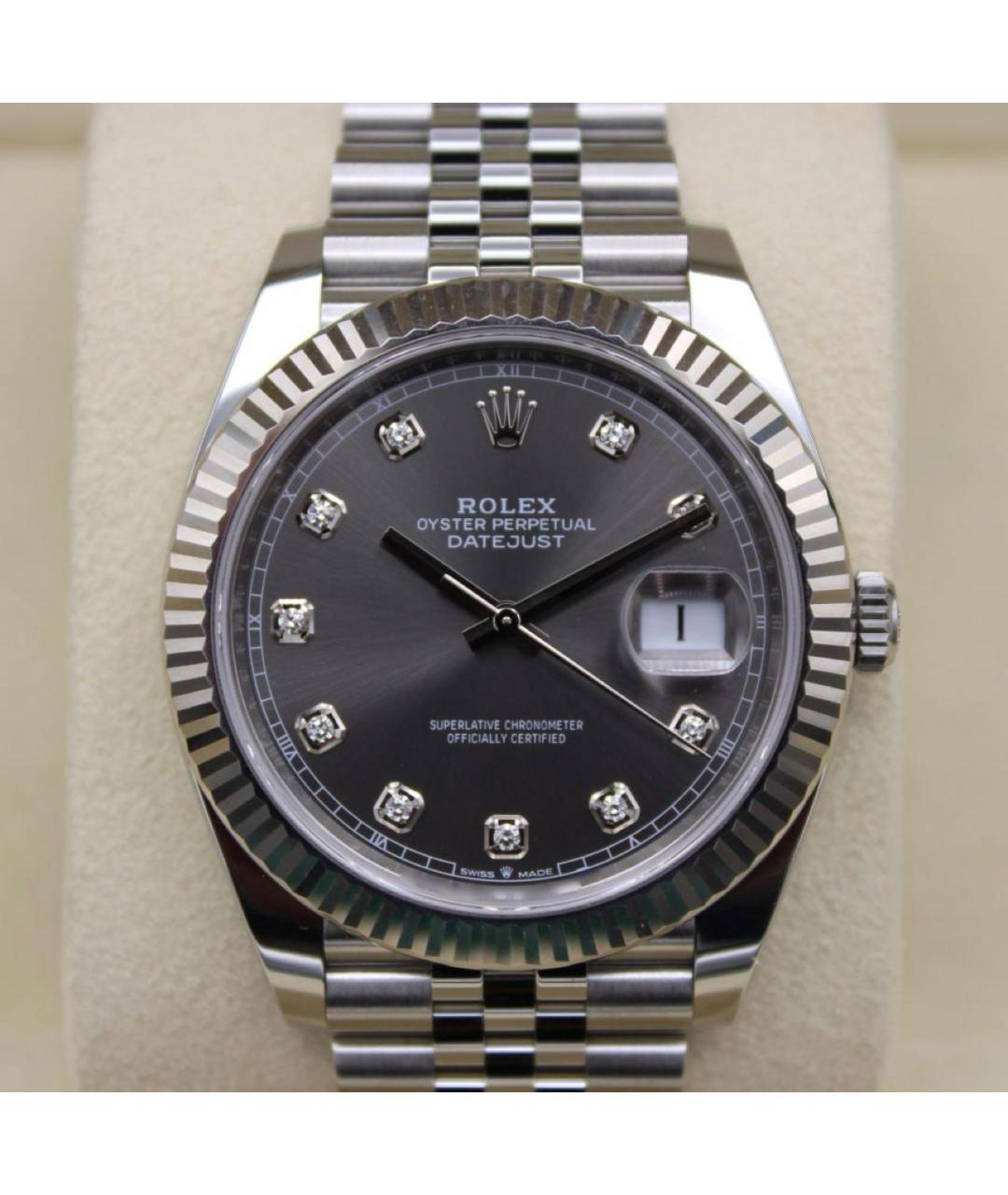 ROLEX Серебряные часы из белого золота, фото 2