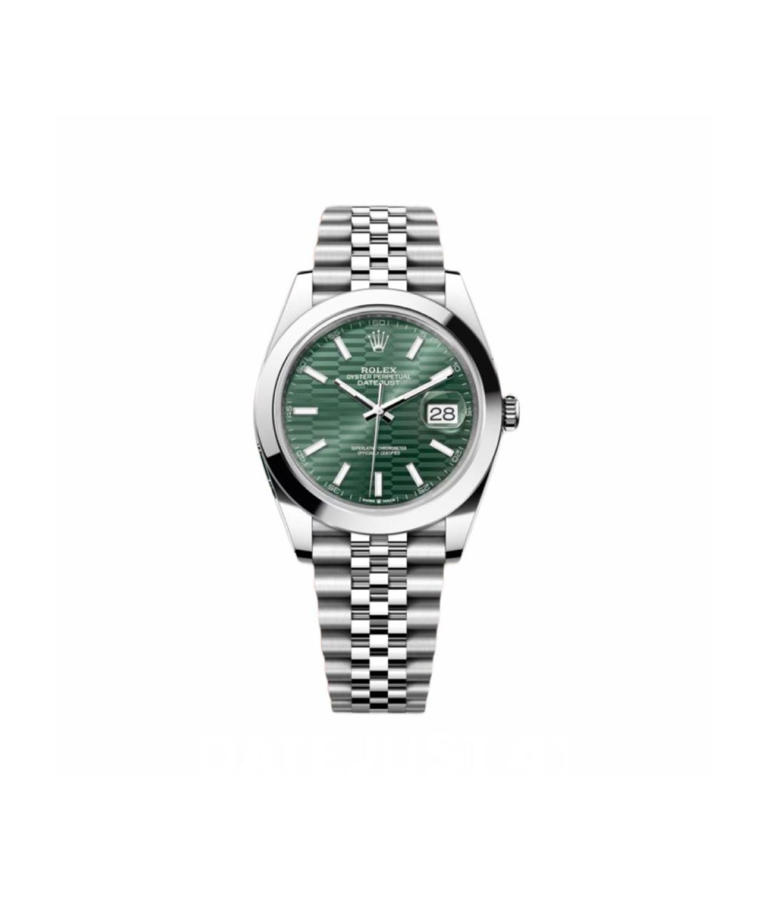 ROLEX Зеленые часы из белого золота, фото 1