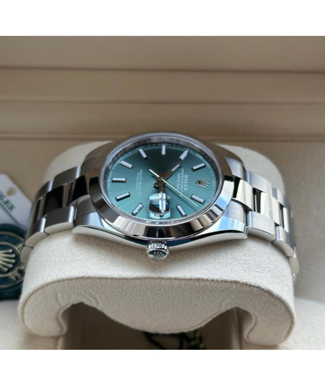 ROLEX Зеленые часы, фото 4