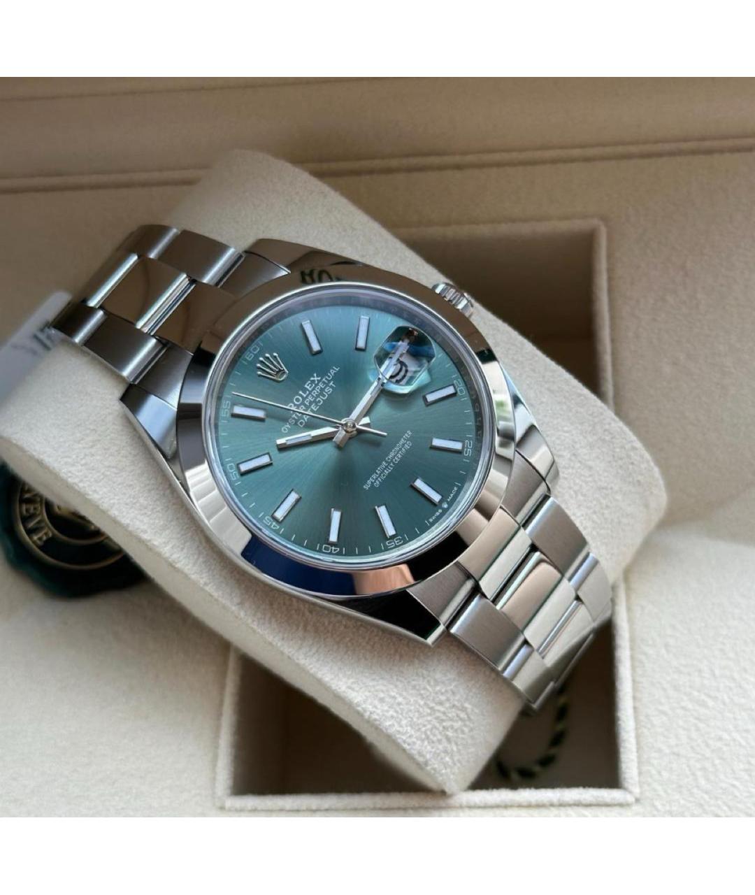 ROLEX Зеленые часы, фото 3