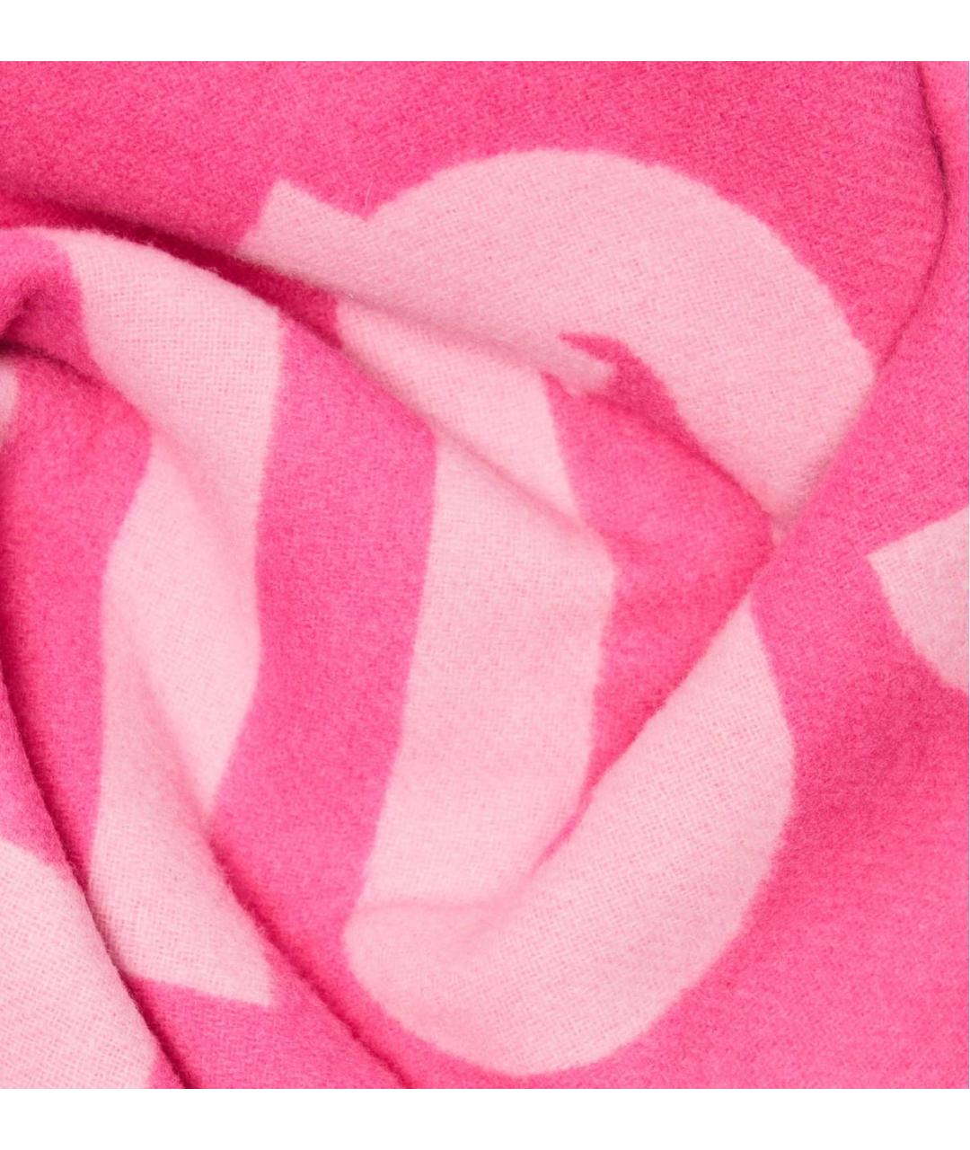 JACQUEMUS Розовый шерстяной шарф, фото 3