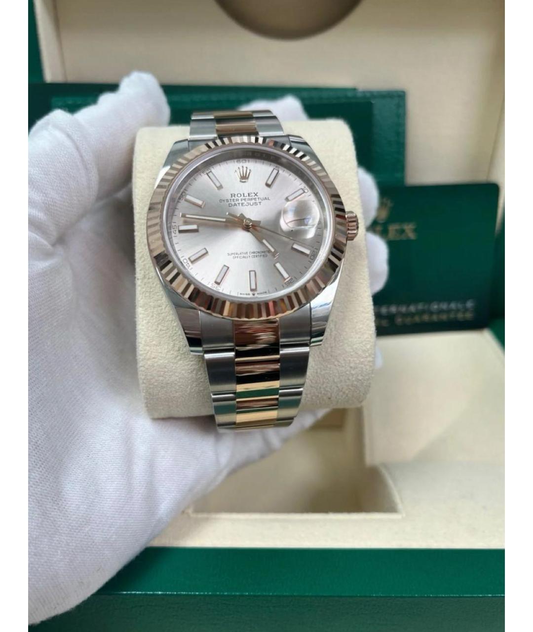ROLEX Розовые часы из розового золота, фото 4