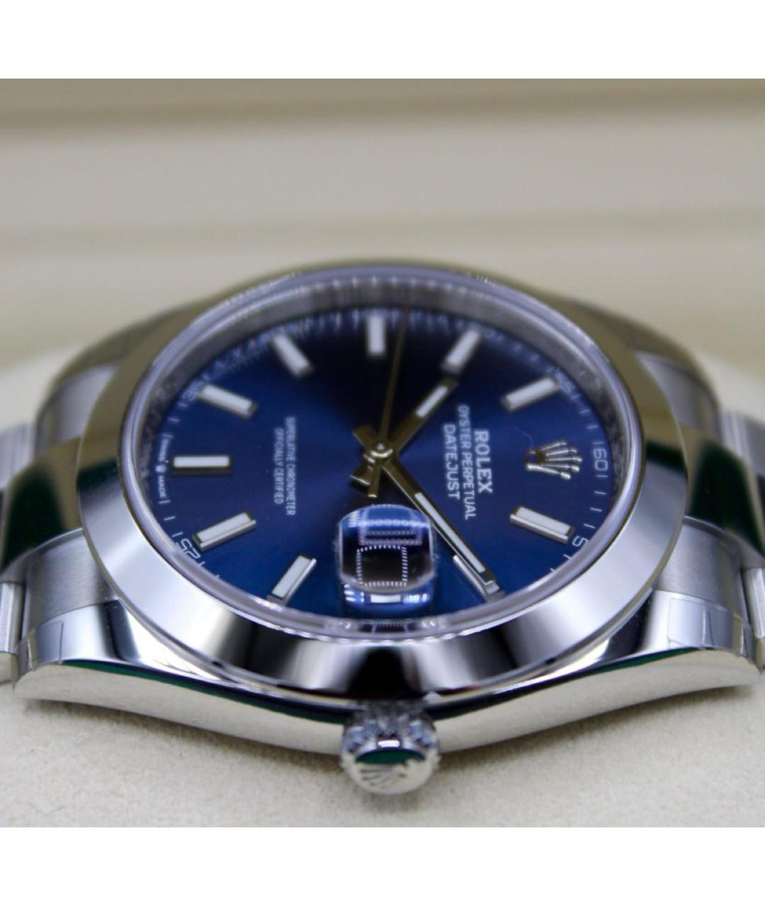 ROLEX Голубые часы, фото 4