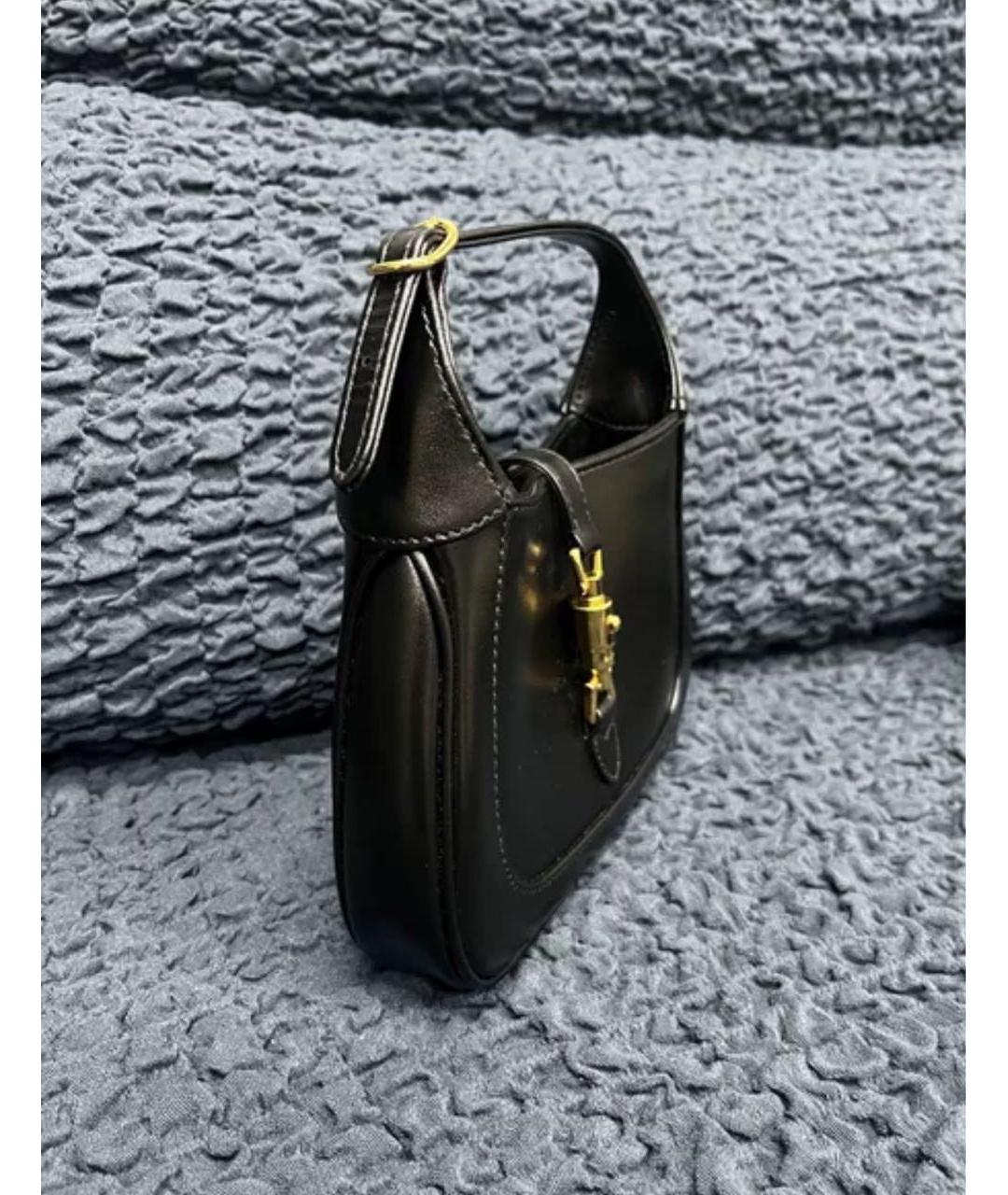 GUCCI Черная кожаная сумка через плечо, фото 3