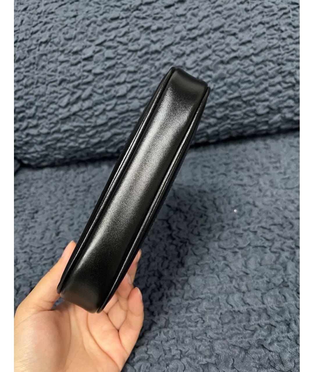 GUCCI Черная кожаная сумка через плечо, фото 5