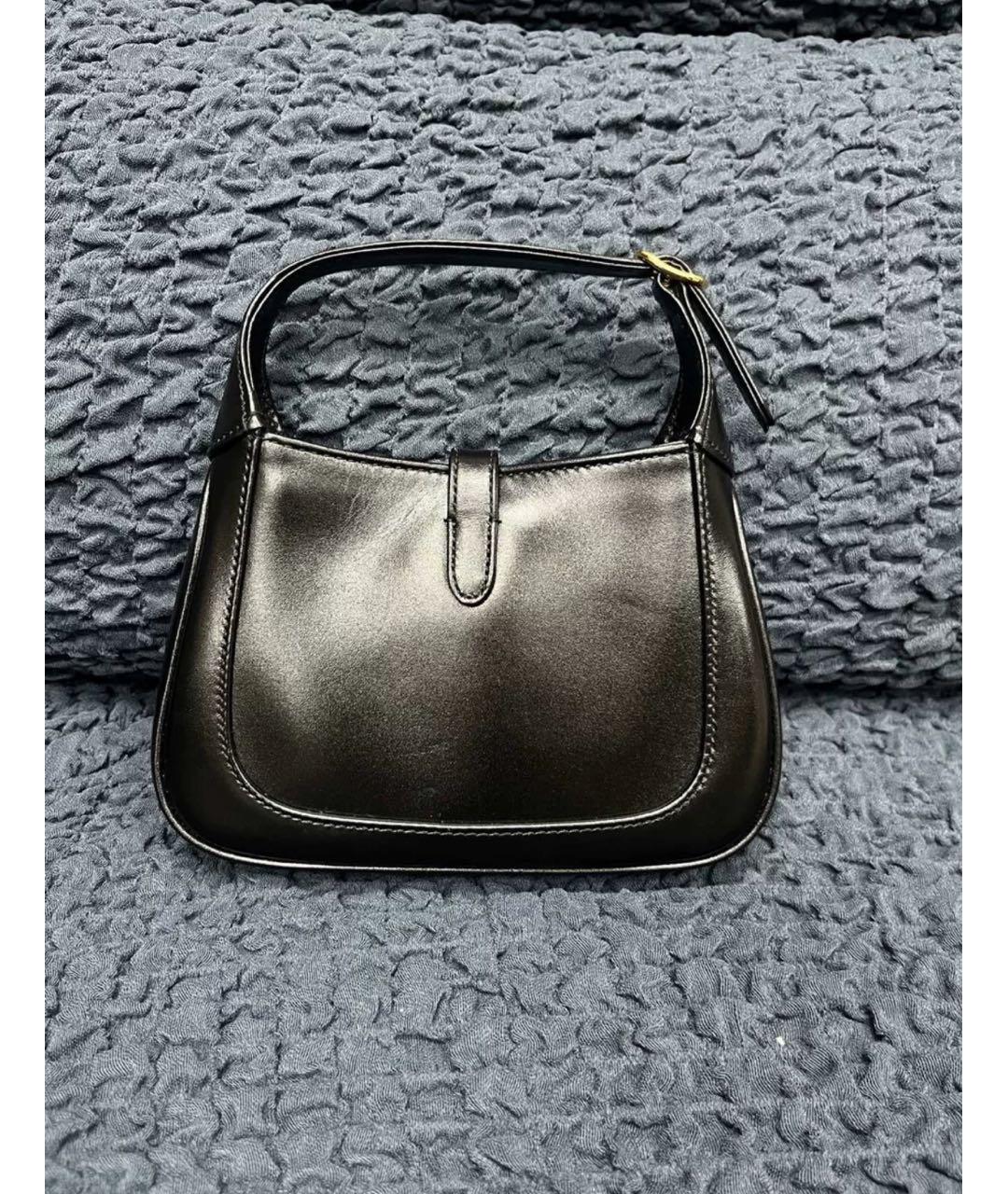 GUCCI Черная кожаная сумка через плечо, фото 2