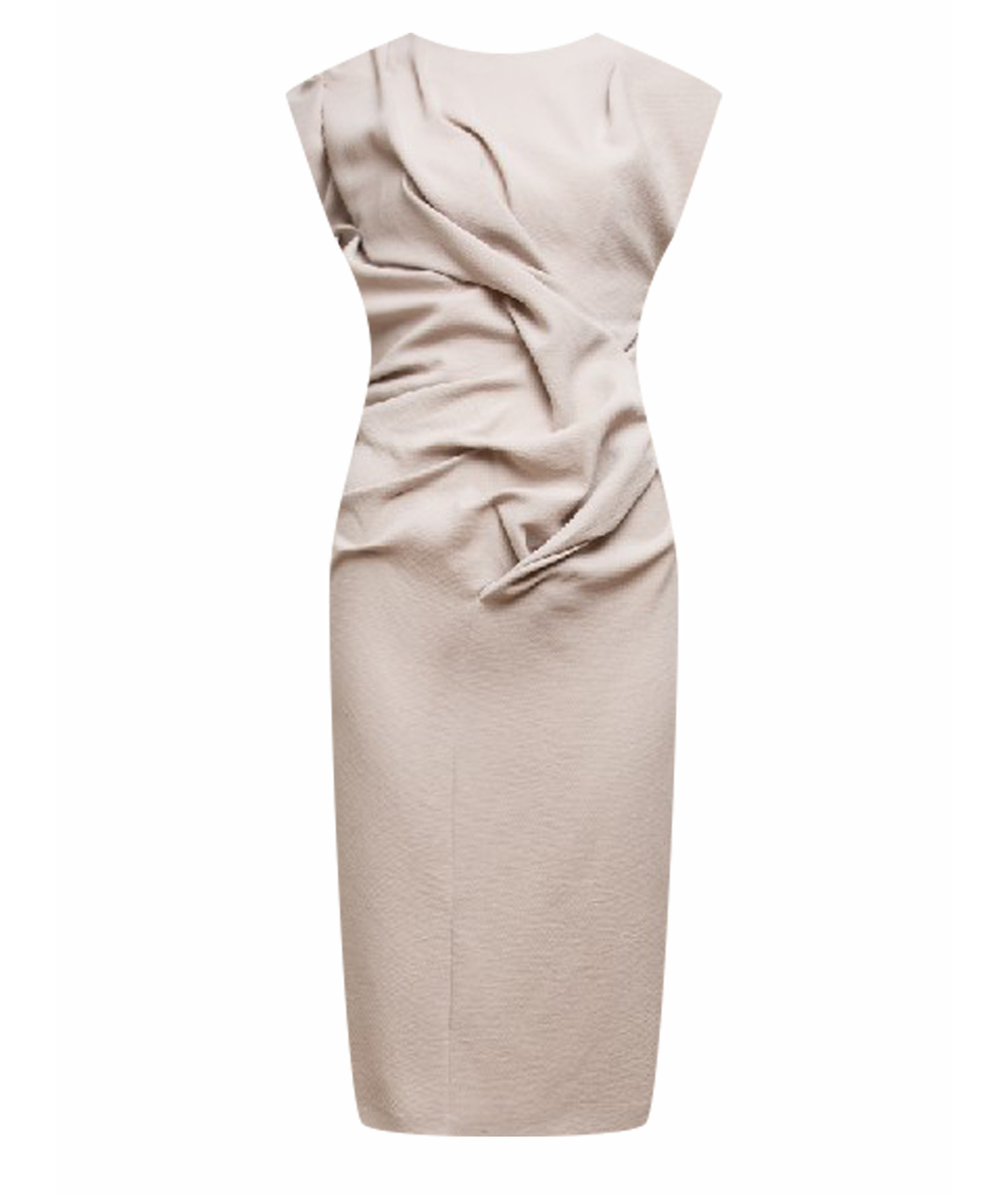 BOTTEGA VENETA Серое шелковое платье, фото 1