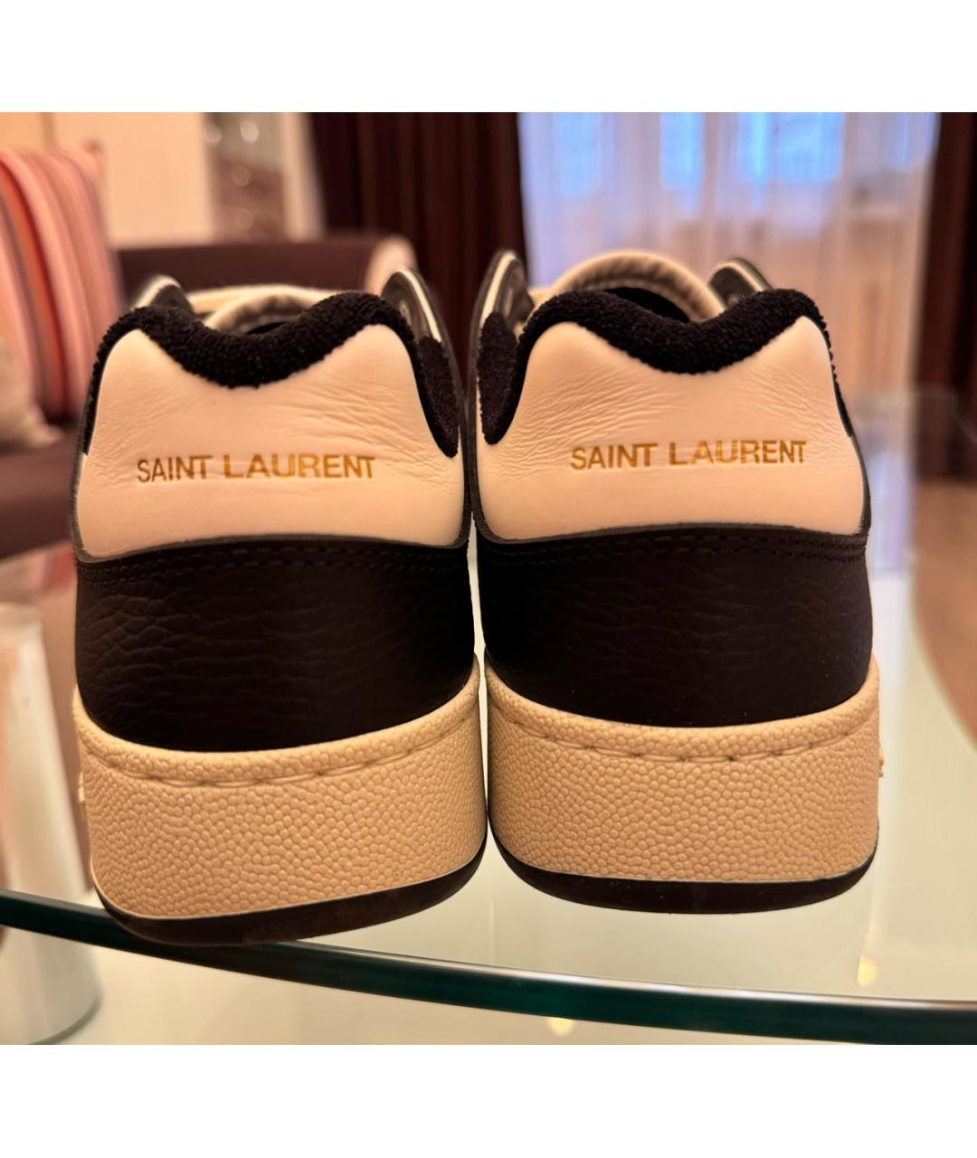 SAINT LAURENT Кожаные кроссовки, фото 4