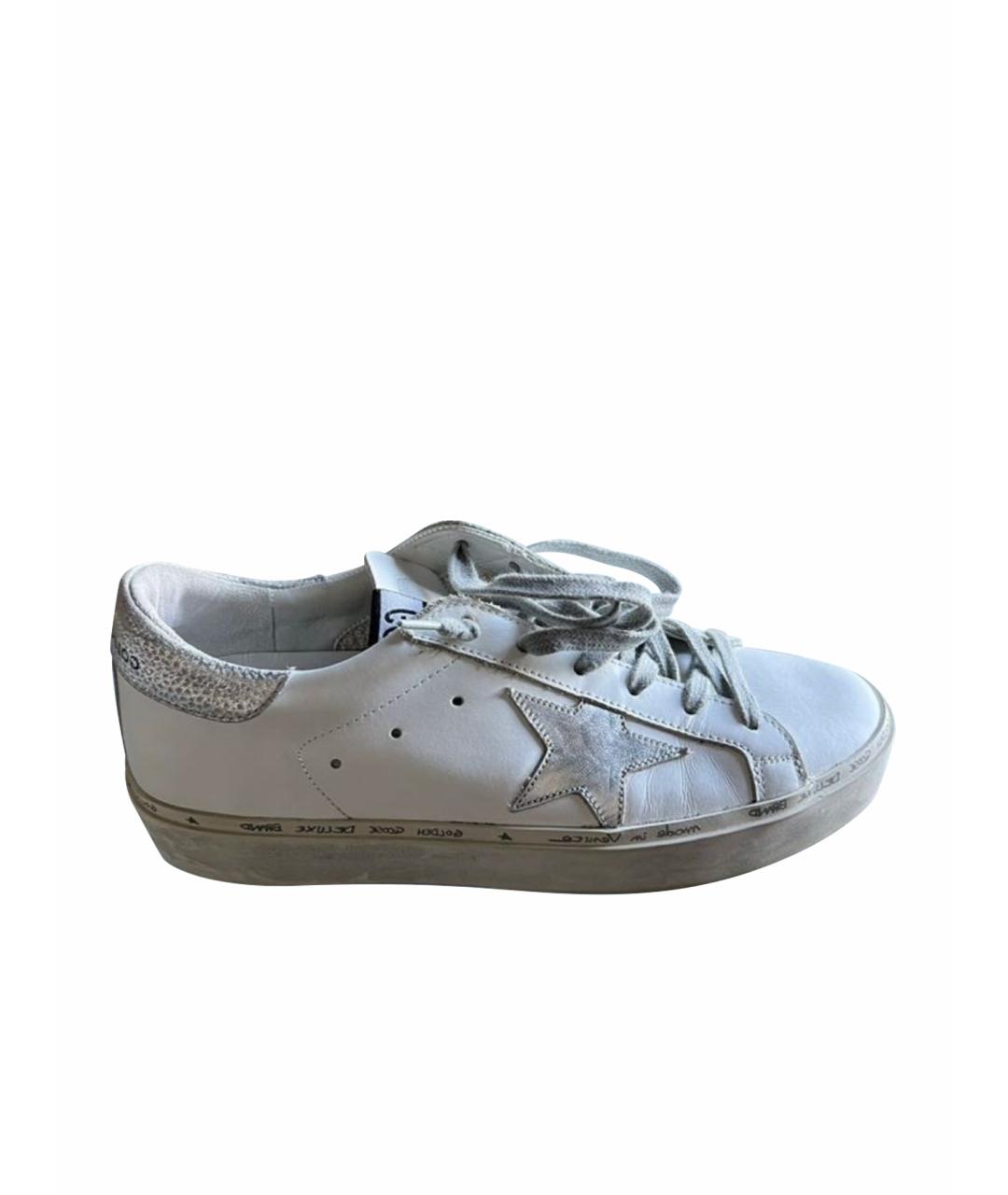 GOLDEN GOOSE DELUXE BRAND Белые кожаные кеды, фото 1