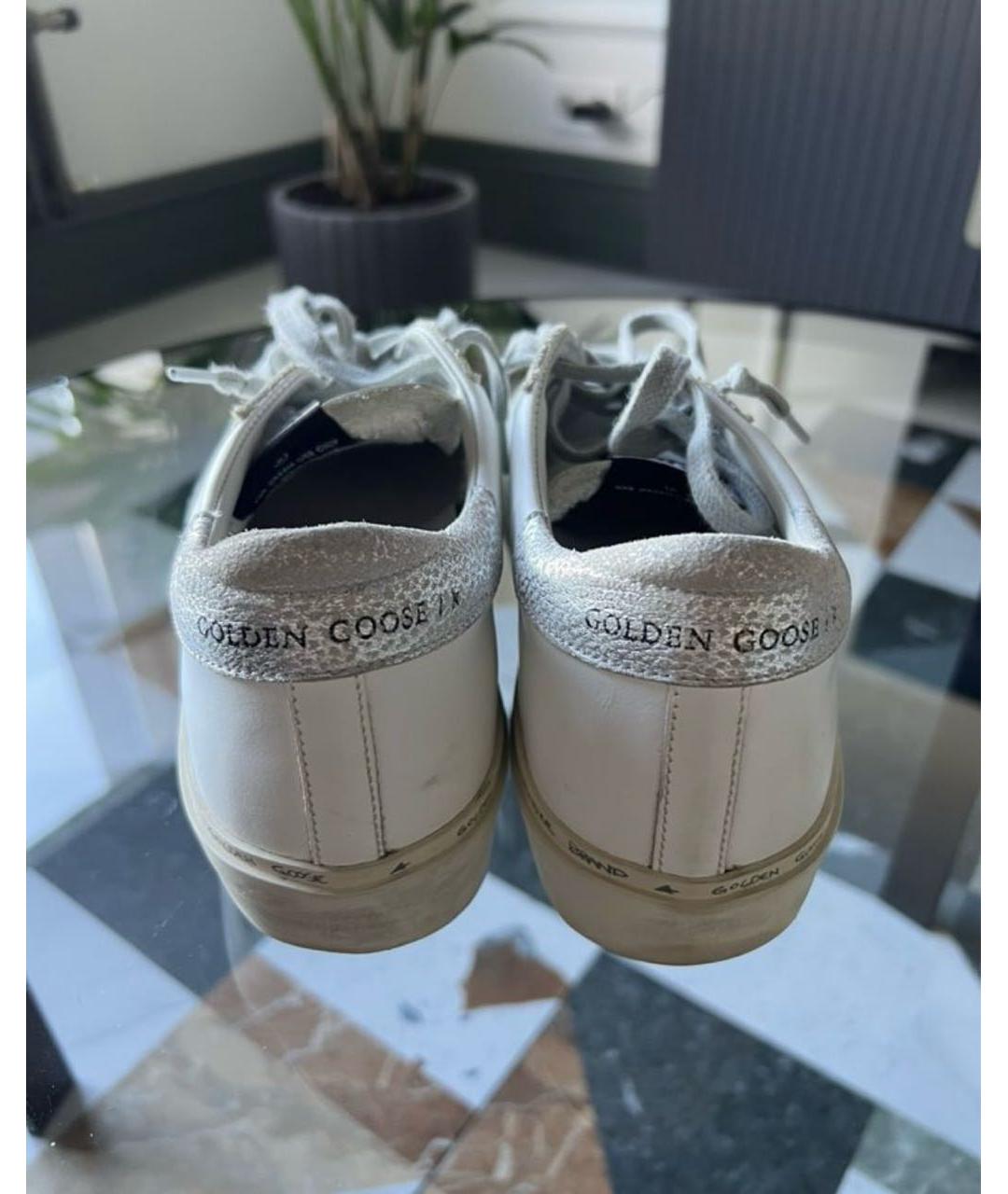 GOLDEN GOOSE DELUXE BRAND Белые кожаные кеды, фото 3