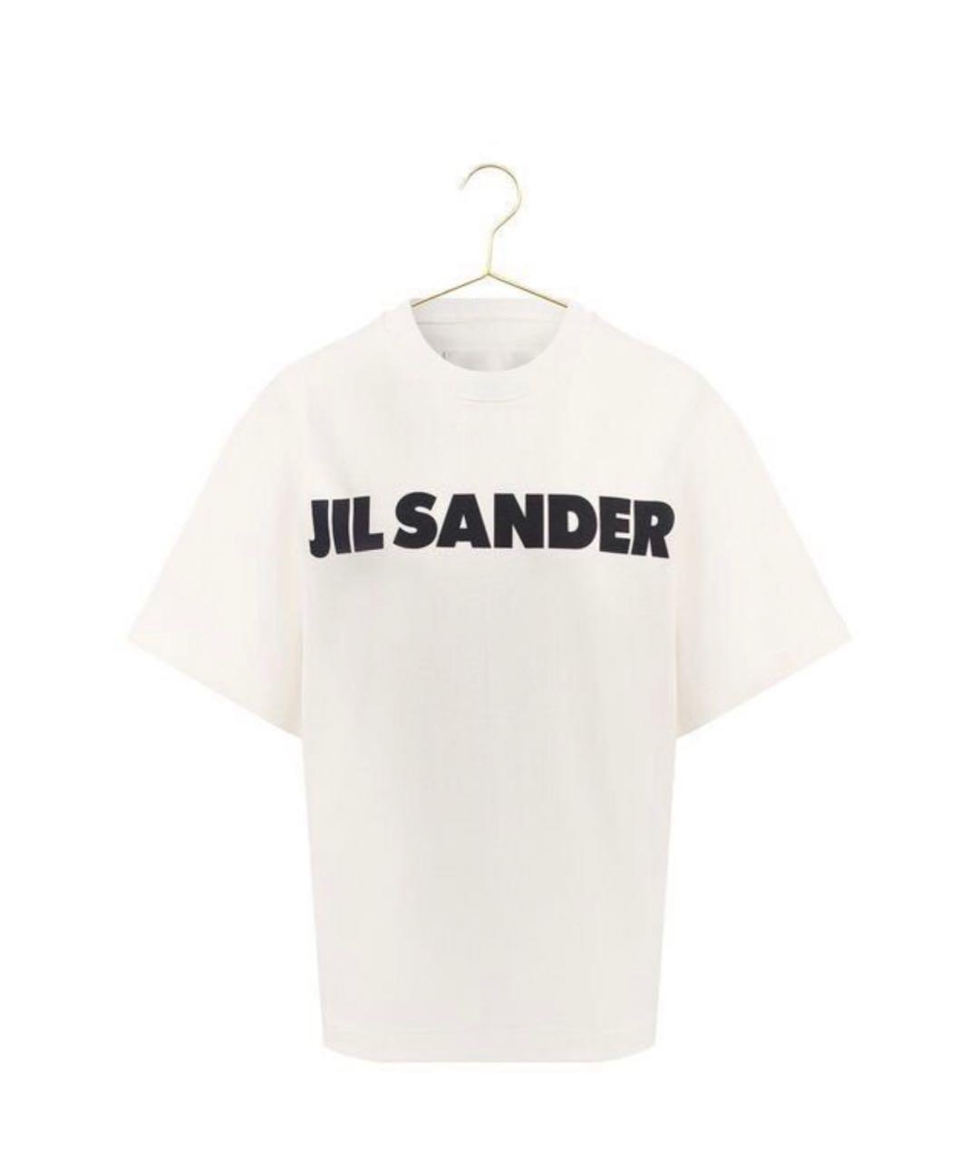 JIL SANDER Белая хлопковая футболка, фото 7