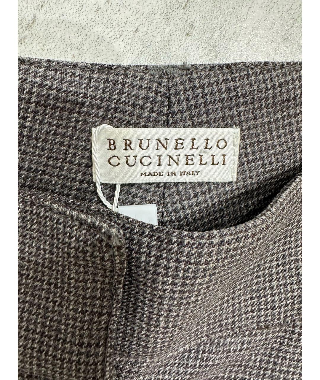 BRUNELLO CUCINELLI Шерстяные брюки узкие, фото 3