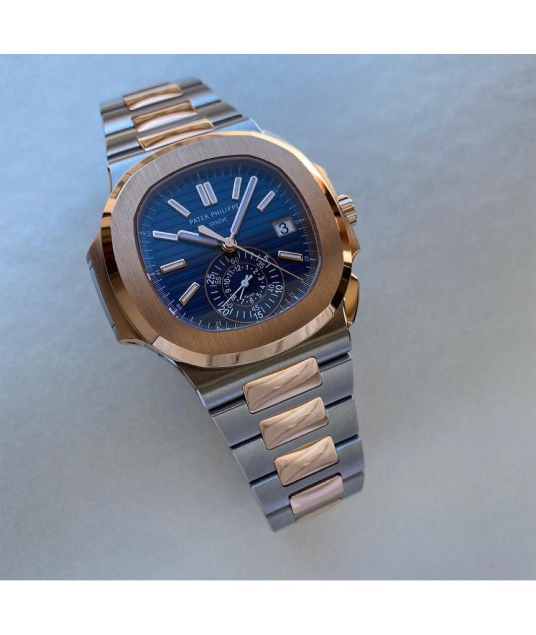 PATEK PHILIPPE Синие часы из розового золота, фото 6