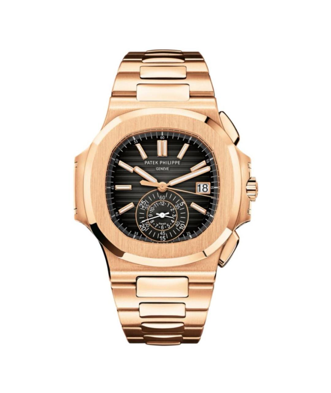 PATEK PHILIPPE Черные часы из розового золота, фото 1