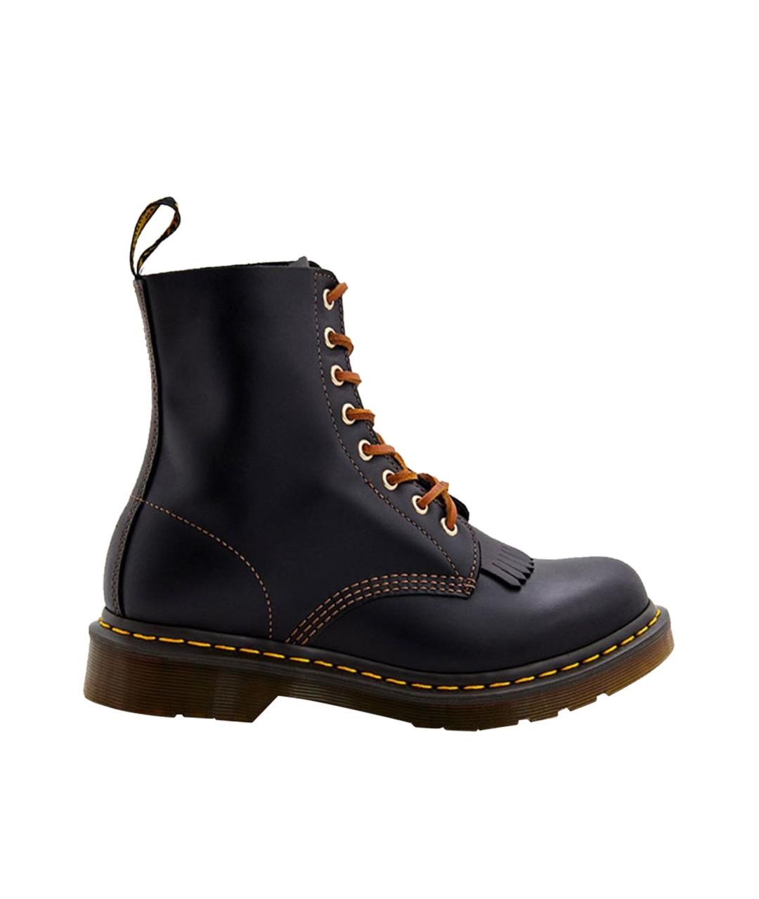 DR. MARTENS Черные кожаные ботинки, фото 1