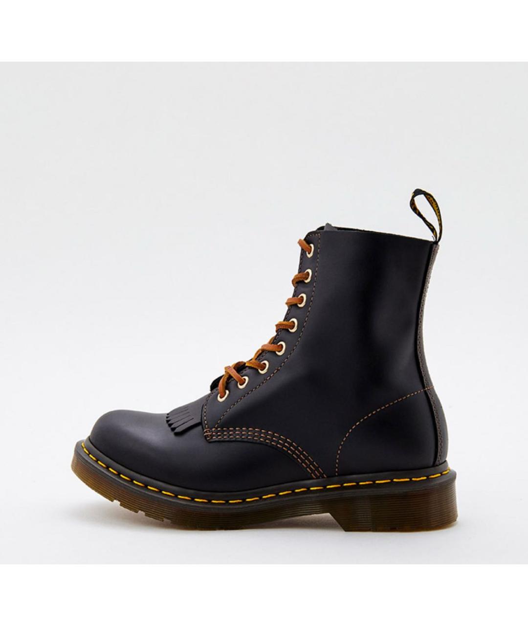 DR. MARTENS Черные кожаные ботинки, фото 8