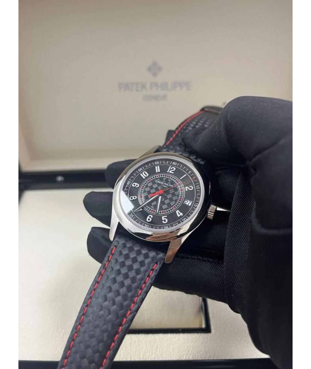 PATEK PHILIPPE Антрацитовые часы из белого золота, фото 2