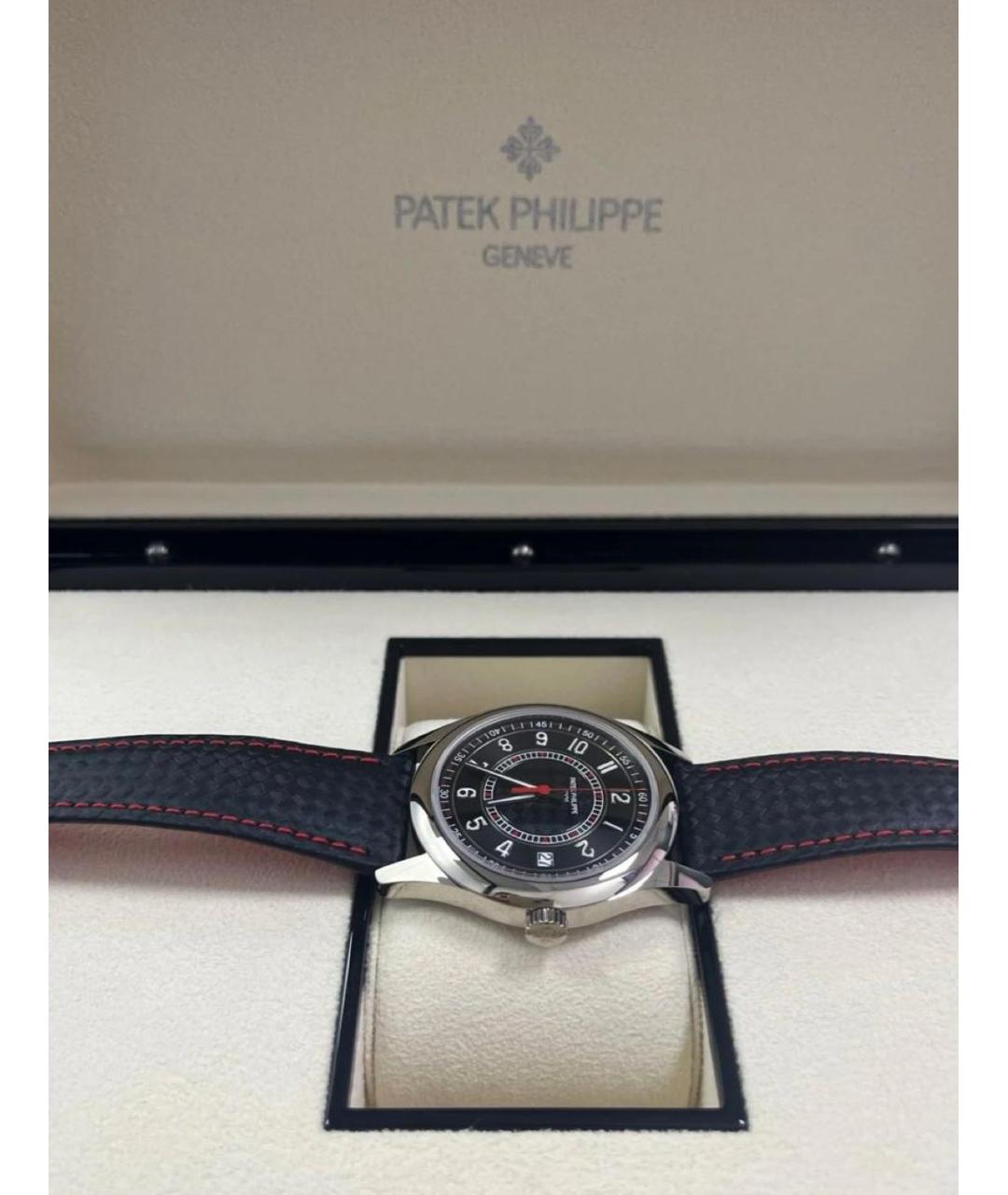 PATEK PHILIPPE Антрацитовые часы из белого золота, фото 5