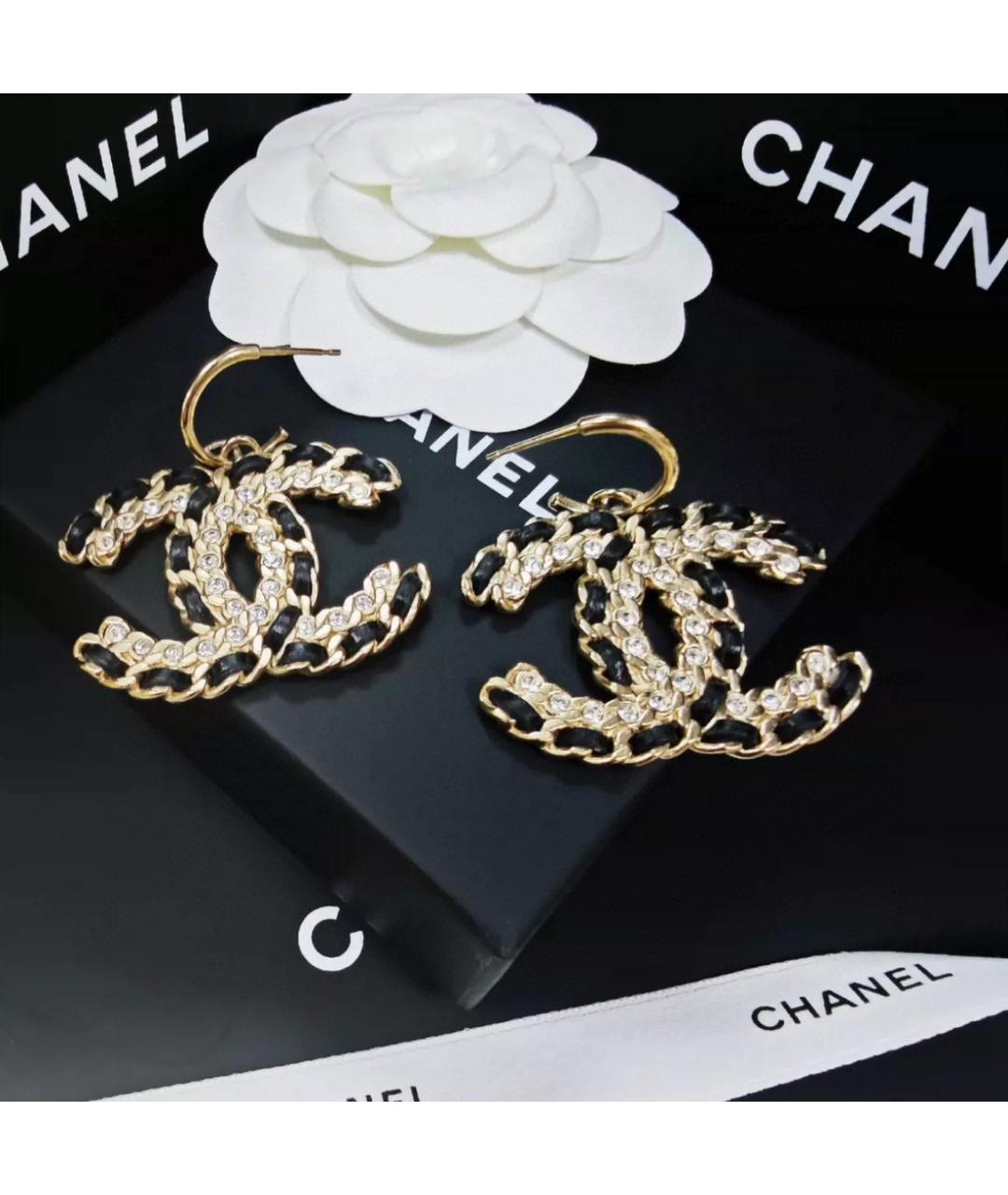 CHANEL Золотые серьги, фото 5