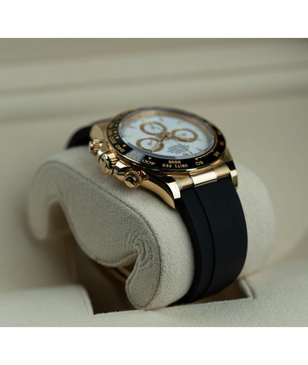 ROLEX Белые часы из желтого золота, фото 3