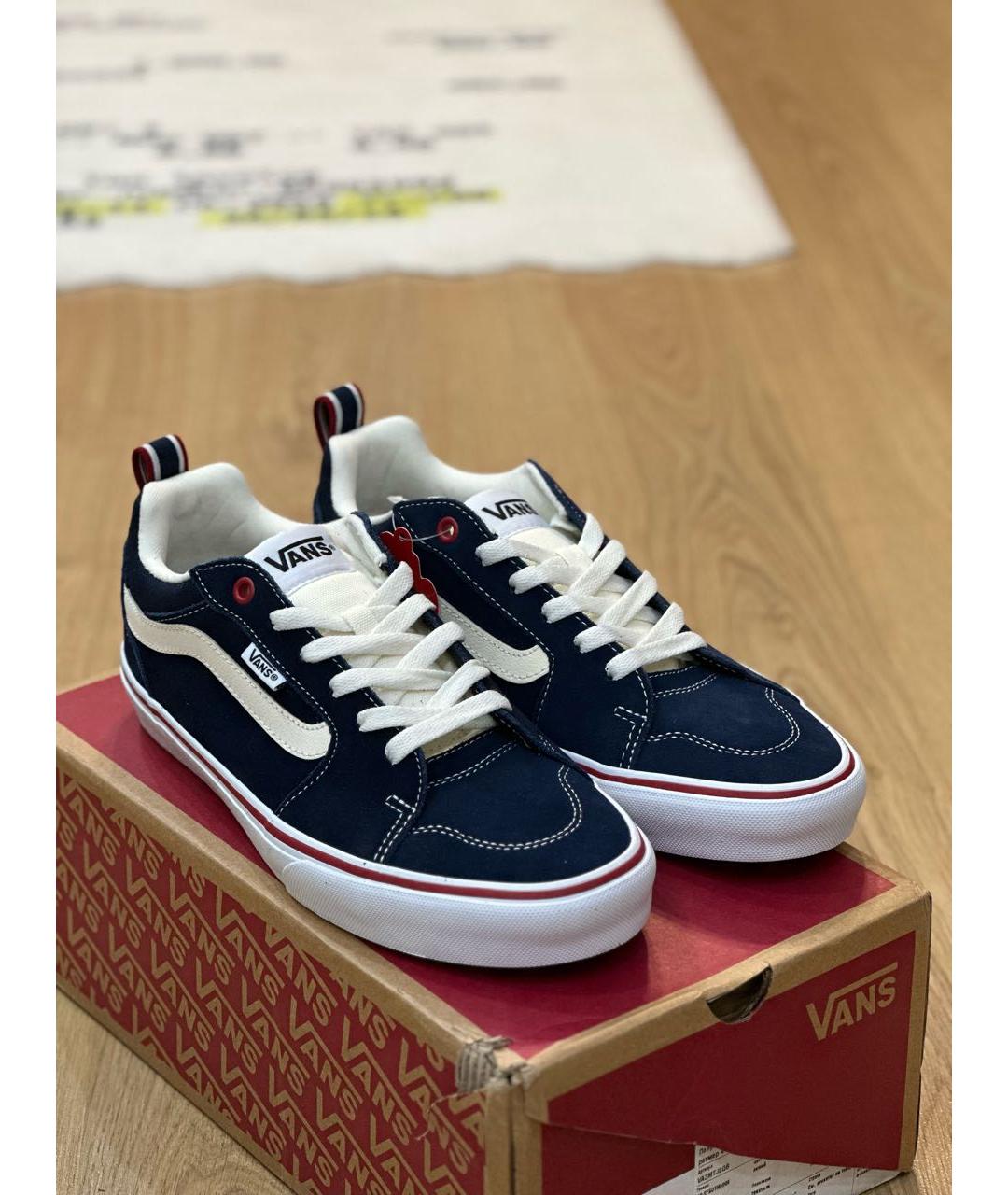 VANS Темно-синие замшевые низкие кроссовки / кеды, фото 3