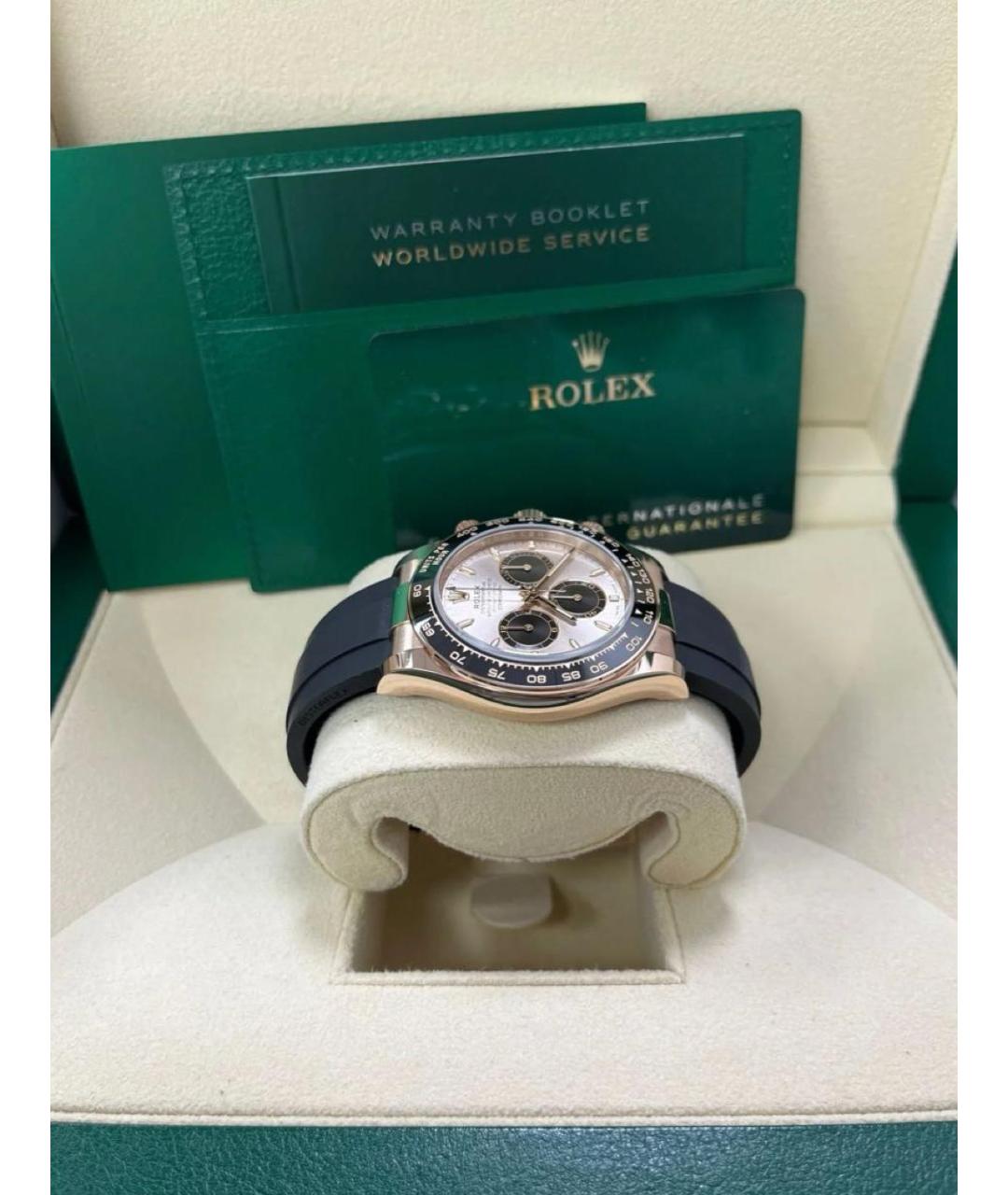 ROLEX Антрацитовые часы из розового золота, фото 3