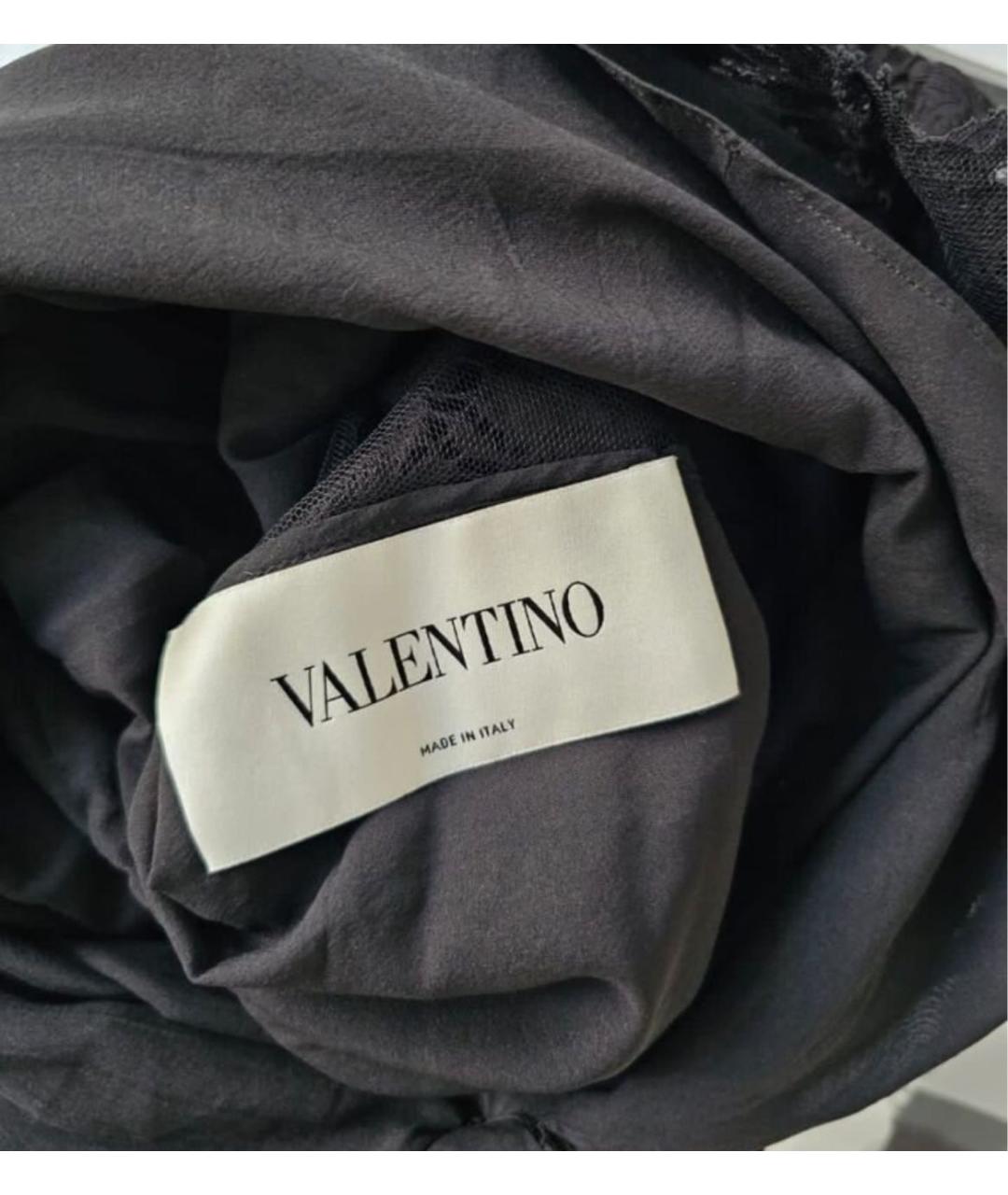 VALENTINO Черное кружевное платье, фото 3