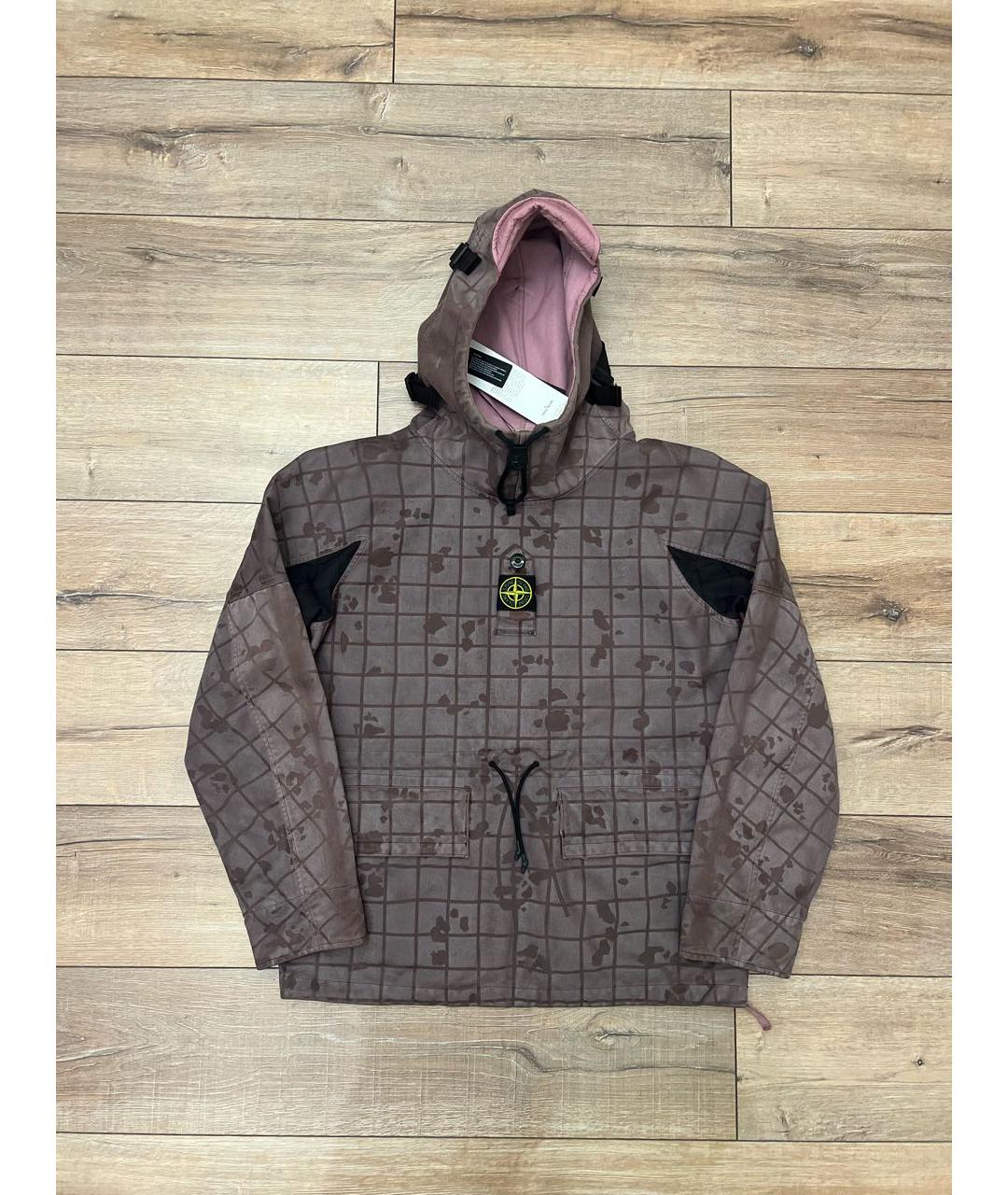 STONE ISLAND Бордовая полиамидовая куртка, фото 8