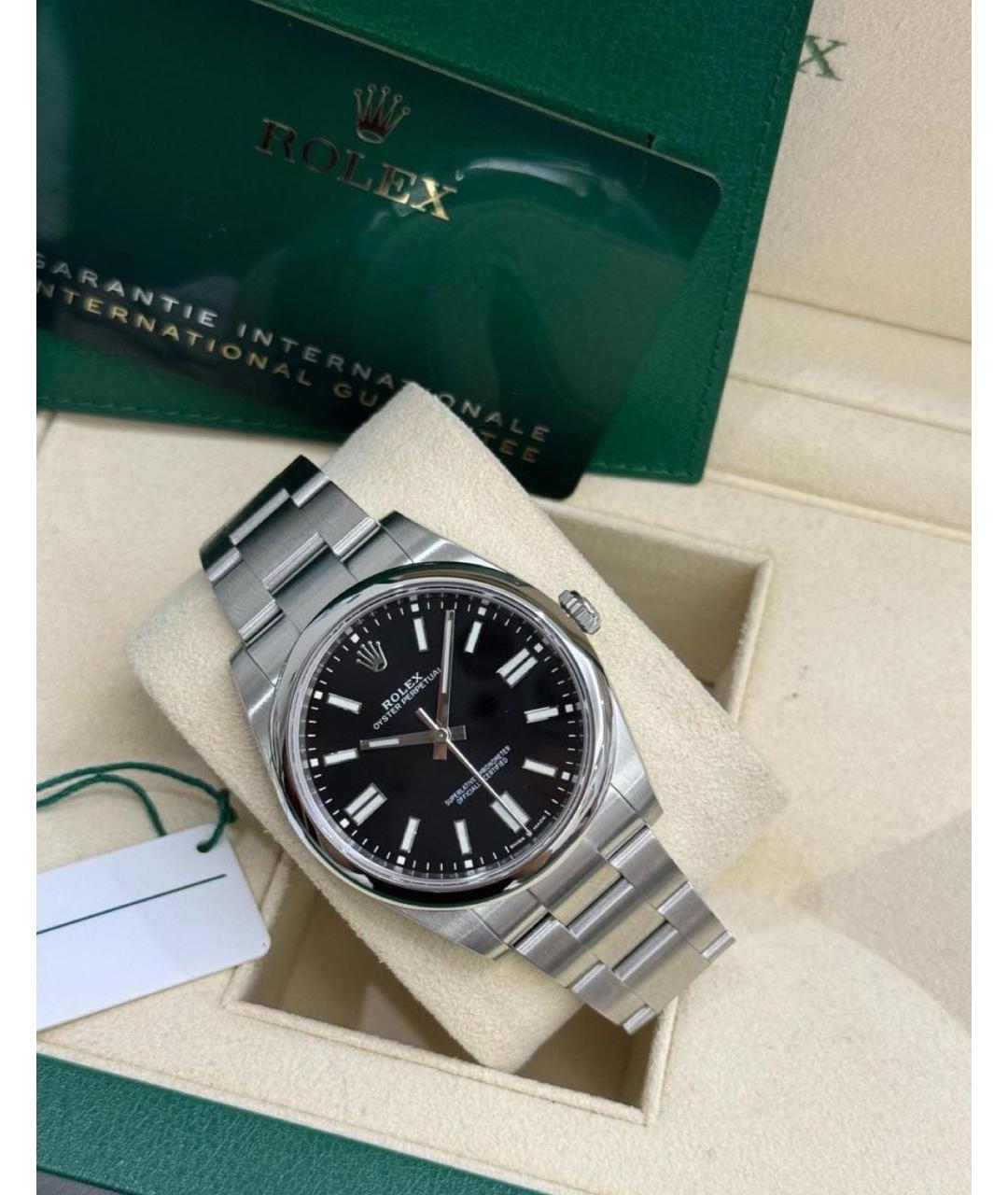 ROLEX Черные часы, фото 4